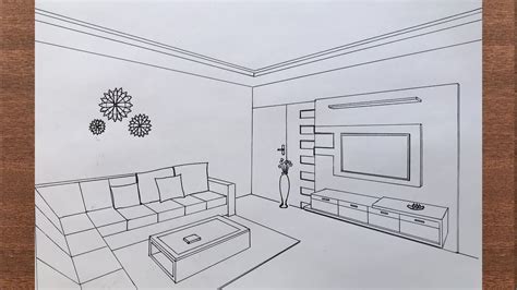 2 point perspective living room|2 Point Perspective Drawing: Step by Step Guide for Beginners.